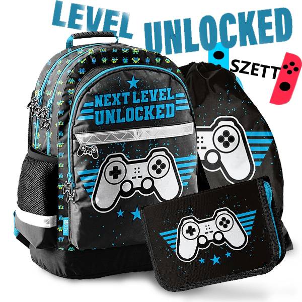 Paso gamer ergonomikus iskolatáska, hátizsák SZETT - Unlocked