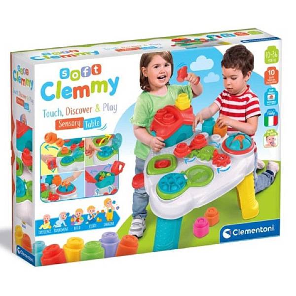 Clemmy Érzékelést fejlesztő játszóasztal puha építőkockákkal