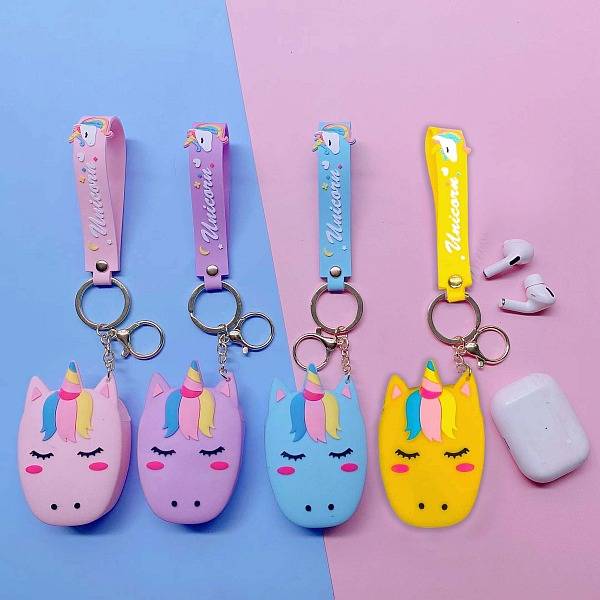 KIDODIDO szilikon kulcstartó unikornisos és nyuszis - többféle