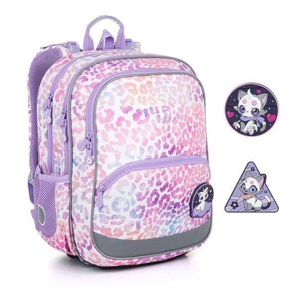 TOPGAL cicás ergonomikus iskolatáska hátizsák BAZI - Leopard