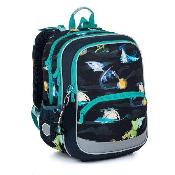 TOPGAL ergonomikus iskolatáska hátizsák BAZI -Dragon