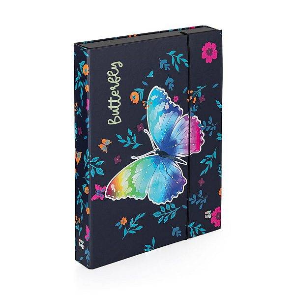 OXYBAG pillangós füzetbox A4 Jumbo - Flowers