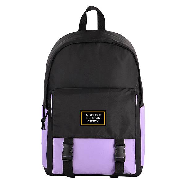Starpak fekete hátizsák, iskolatáska - Just Purple
