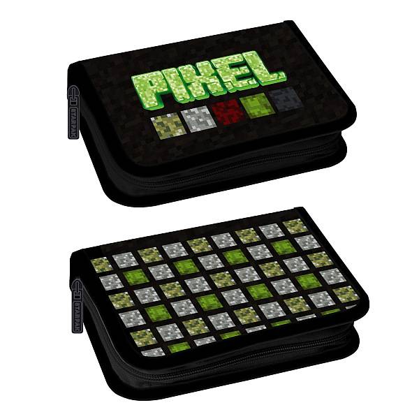 Gamer kihajtható felszerelt tolltartó PIXEL - Starpak