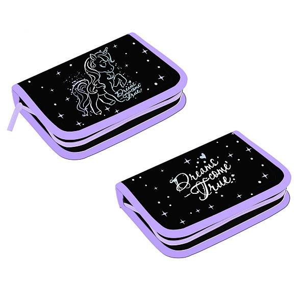 Starpak unikornisos kihajtható felszerelt tolltartó - Unicorn Holo