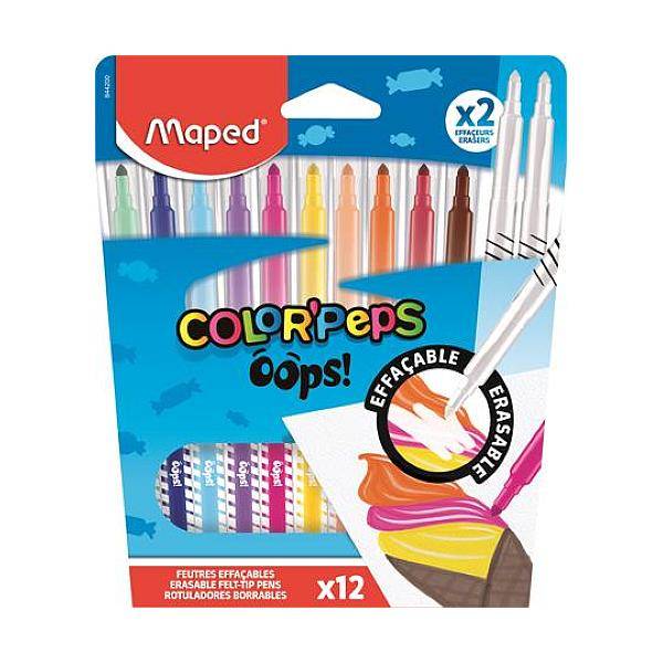 Maped 10+2 db-os törölhető filctoll készlet - Color Peps