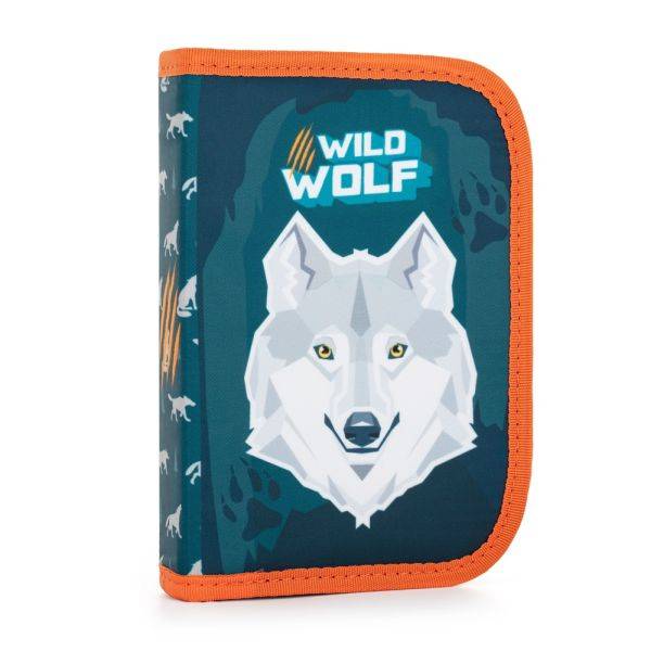 OXYBAG farkasos kihajtható tolltartó - Wild Wolf