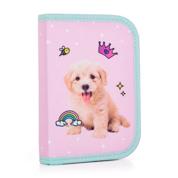 OXYBAG kutyás kihajtható tolltartó - Pink Pets