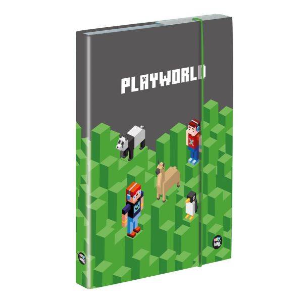 OXYBAG füzetbox A5 Jumbo - Playworld Grey