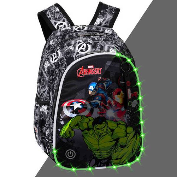 CoolPack iskolatáska hátizsák LED világítással - Avengers