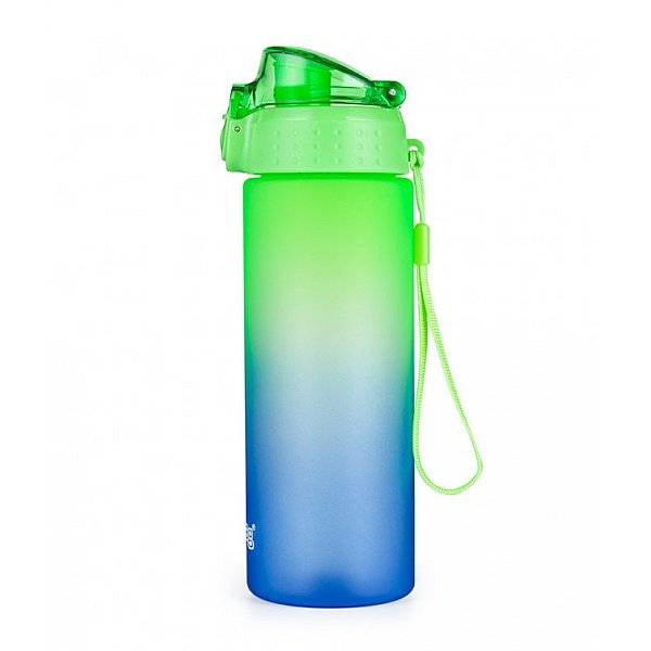 OXYBAG matt műanyag kulacs 600 ml-es - kék-zöld