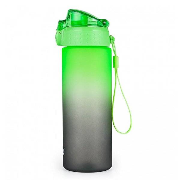 OXYBAG matt műanyag kulacs 600 ml-es - fekete-zöld