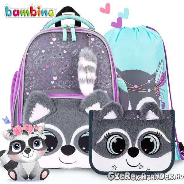 Bambino Mosómacis ergonomikus iskolatáska SZETT