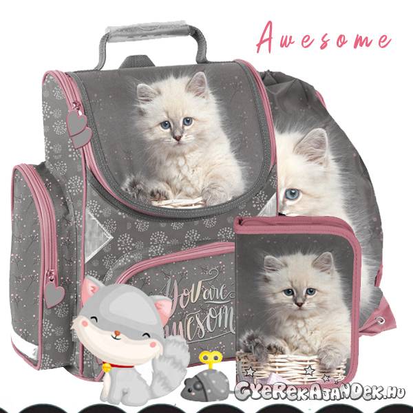 Paso Cicás ergonomikus iskolatáska SZETT - Awesome