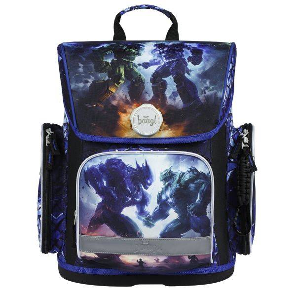 BAAGL ergonomikus iskolatáska Fidlock csatos – Giant Robots