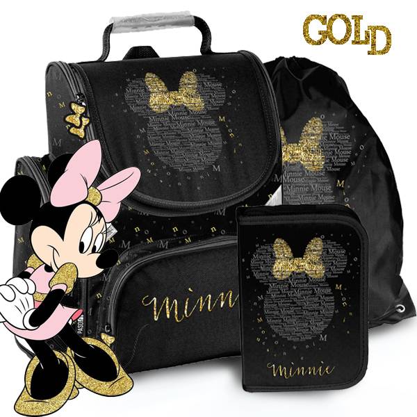 Paso Minnie iskolatáska SZETT - GOLD
