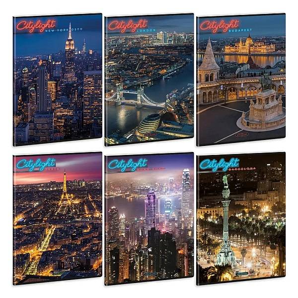 Ars Una sima füzet A4 – City Light