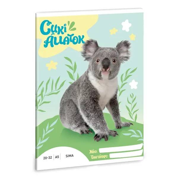 Ars Una A5-ös sima füzet – Cuki állatok – Koala