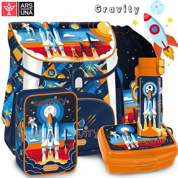 Ars Una iskolatáska 5 részes SZETT – Gravity