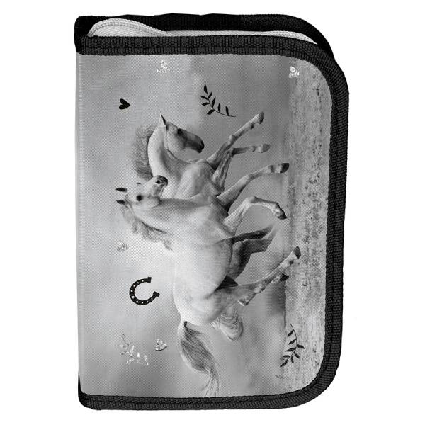 Lovas kihajtható tolltartó SILVER - Paso