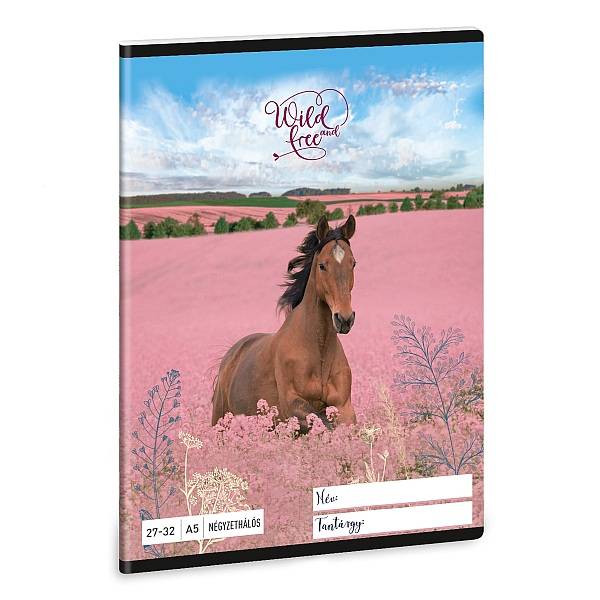Ars Una A5-ös kockás füzet – Wild and free
