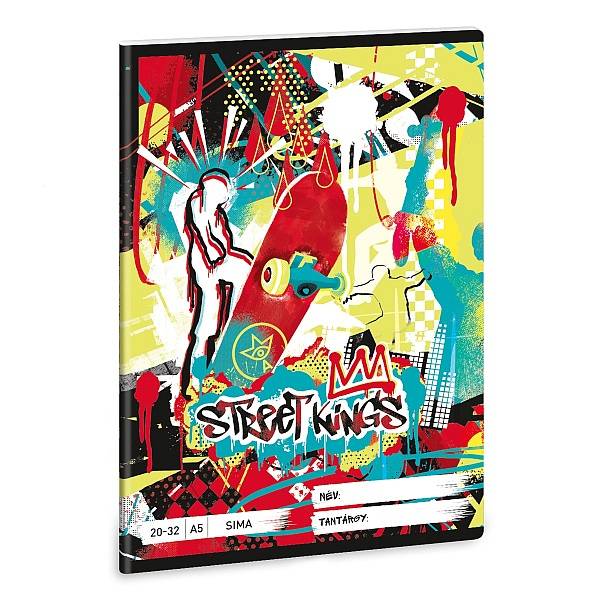 Ars Una 1. osztályos vonalas füzet A5 – Street Kings