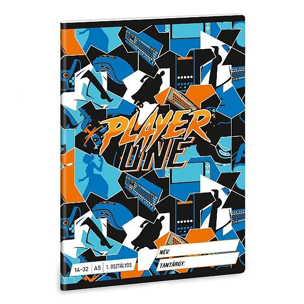 Ars Una 1. osztályos vonalas füzet A5 – Player One