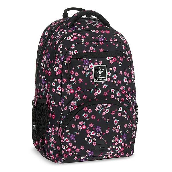 Ars Una anatómiai iskolatáska, hátizsák – Blossom Black ( AU-C2 )
