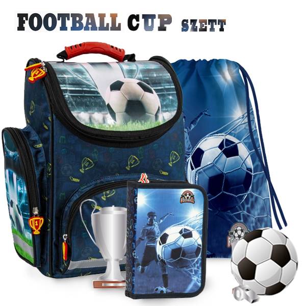 Focis ergonomikus iskolatáska SZETT - Football Cup