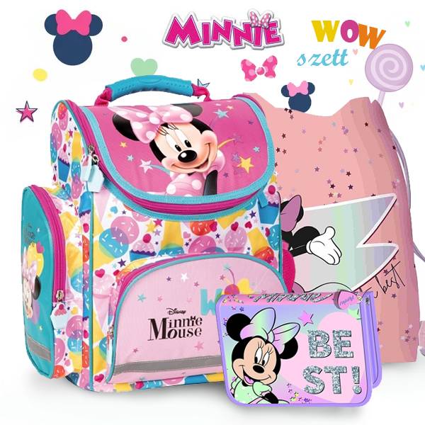 Minnie ergonomikus iskolatáska SZETT – WOW