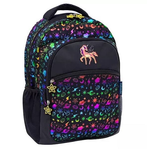 Astra unikornisos iskolatáska, hátizsák - Golden Unicorn