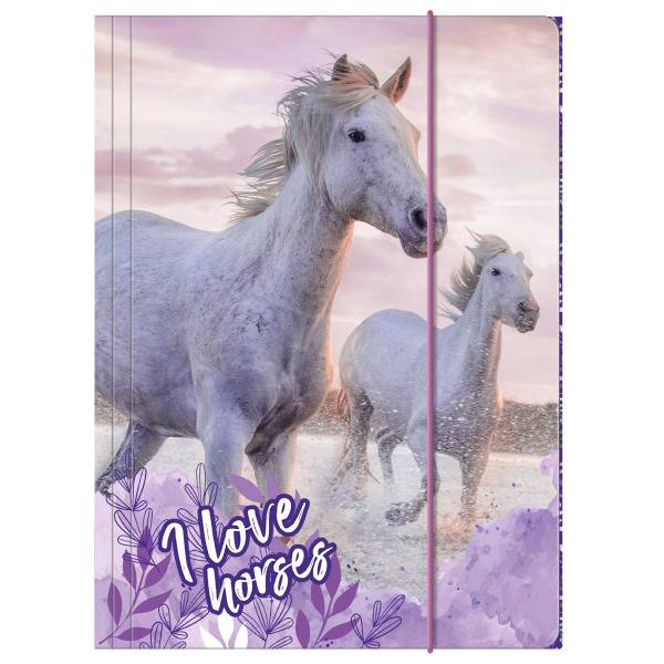 Lovas gumis mappa A4-es - Vágta a vízben