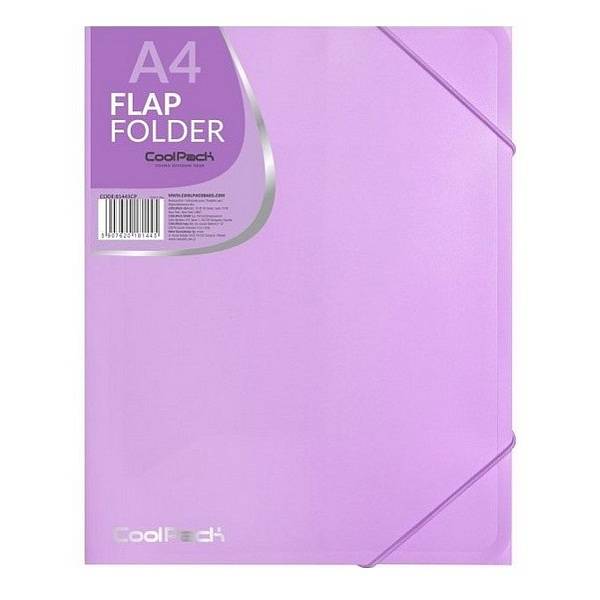  Coolpack PP gumis mappa A4-es – Pasztell lila