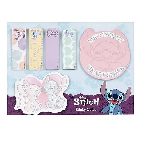Stitch öntapadós oldaljelölő címke jegyzettömbbel – kék