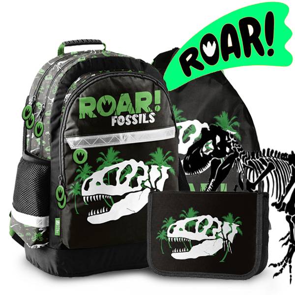 Paso Dínós iskolatáska, hátizsák SZETT – ROAR