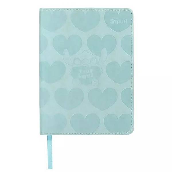 Stitch napló B6 méretű kockás – Kék szívecskés