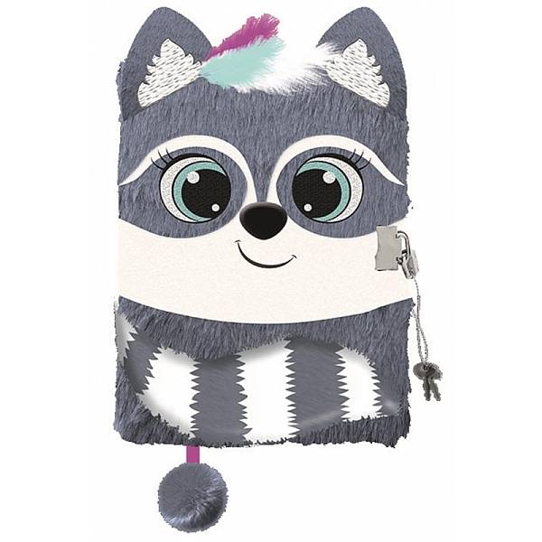 Plüss napló 3D mintával A5 – Mosómaci