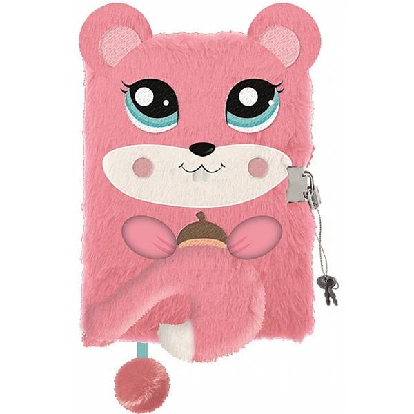 Plüss napló 3D mintával A5 – Mókus