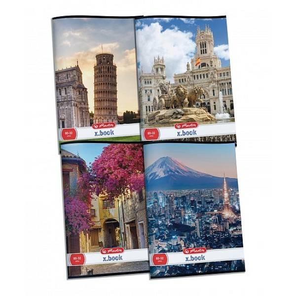 Herlitz A4-es sima füzet 32 lapos – City