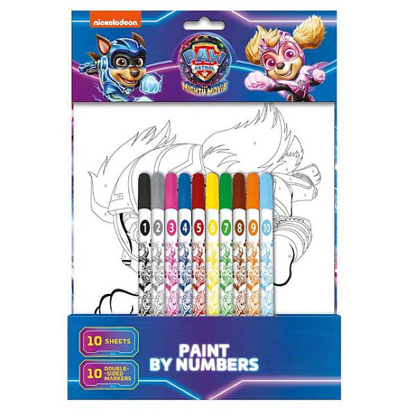 Mancs őrjárat szám szerinti színező készlet