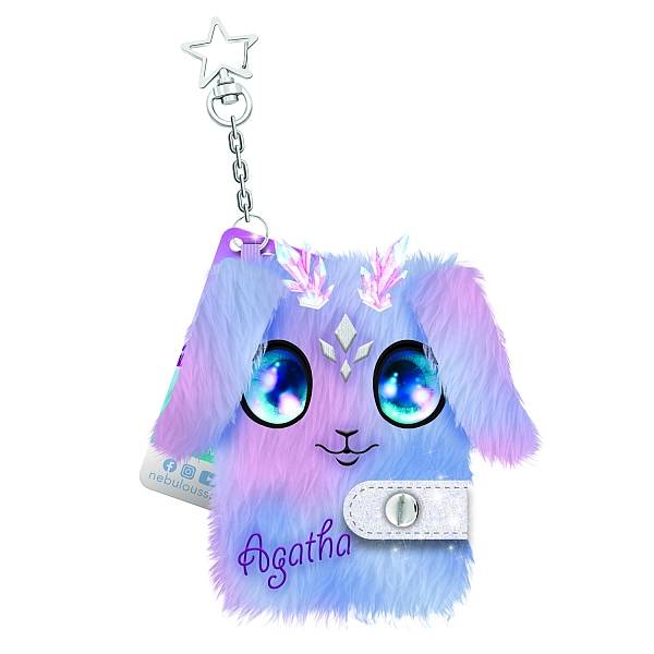 Nebulous Stars szőrmés mini jegyzetfüzet – Agatha