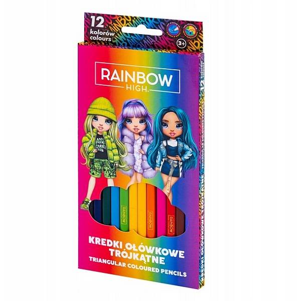 Rainbow High 12 db-os színes ceruza készlet