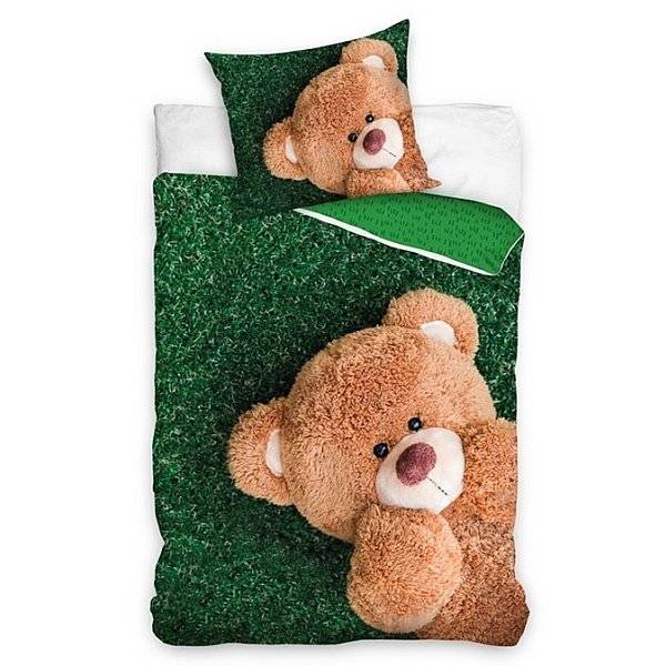Macis ágyneműhuzat szett 140x200 cm - Teddy in the grass