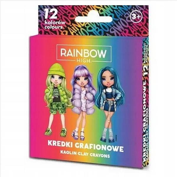 Rainbow High zsírkréta készlet 12 db-os