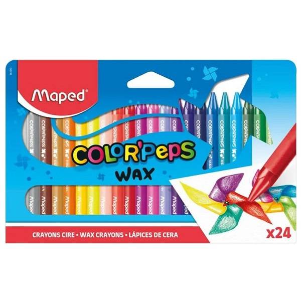 MAPED zsírkréta készlet 24 színű – Color Peps