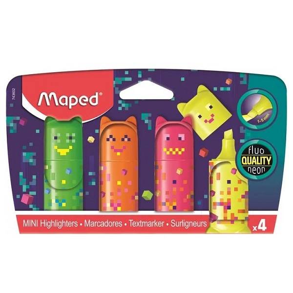 Szövegkiemelő készlet 4 db-os – Pixel Party Mini