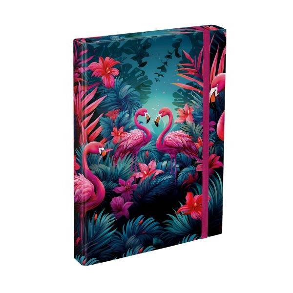 Baagl füzetbox A4 Pink Flamingos