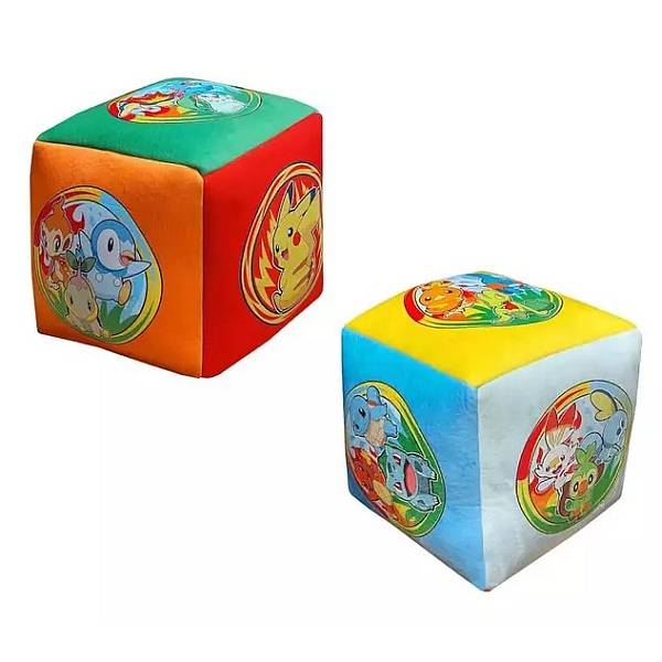 Pokemon párna 25 cm-es kocka - Colours
