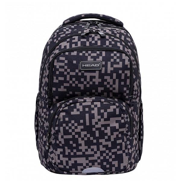 HEAD ergonomikus iskolatáska, hátizsák 44 cm – Grey Bricks