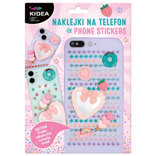 Kidea telefon díszítő matrica csomag - Sweet